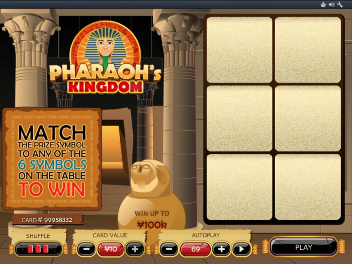top-6-game-bai-cao-hay-nhat-tai-dafabet-2019-Pharaoh’s Kingdom Scratch 1