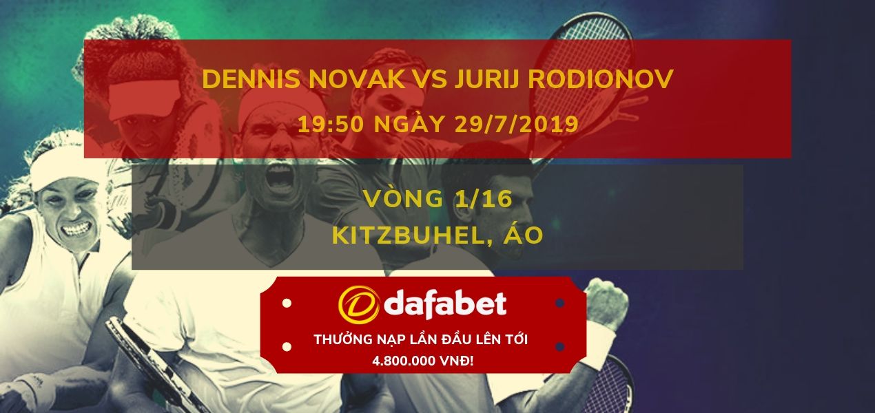 Dennis Novak vs Jurij Rodionov Kitzbuhel dafabet 2019