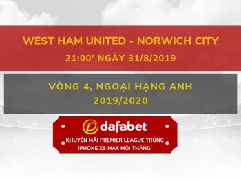 West Ham vs Norwich 31/08