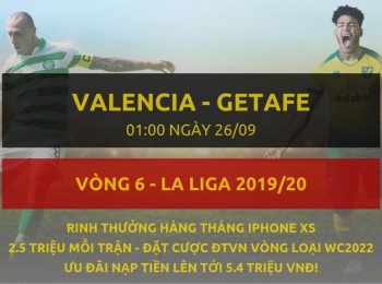 Valencia vs Getafe 26/9