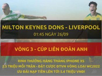MK Dons vs Liverpool 26/9