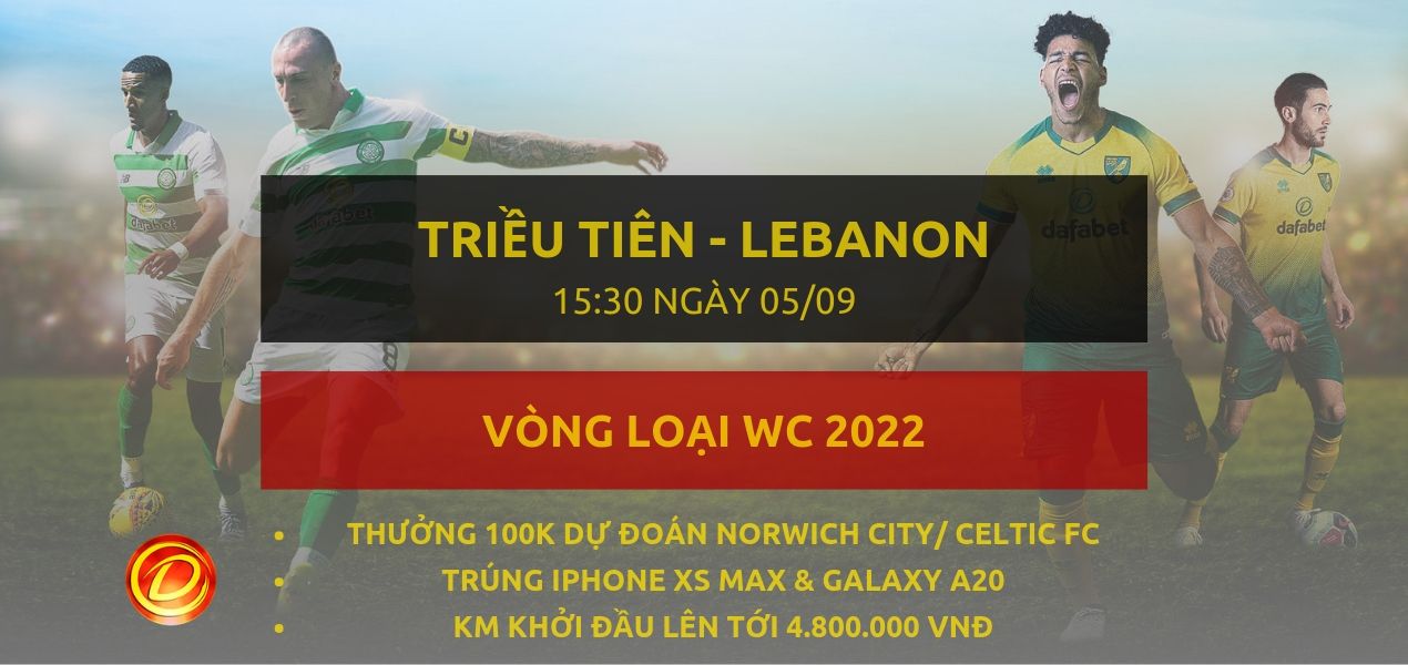 dafabet.com [Vòng loại WC 2022] Triều Tiên vs Lebanon
