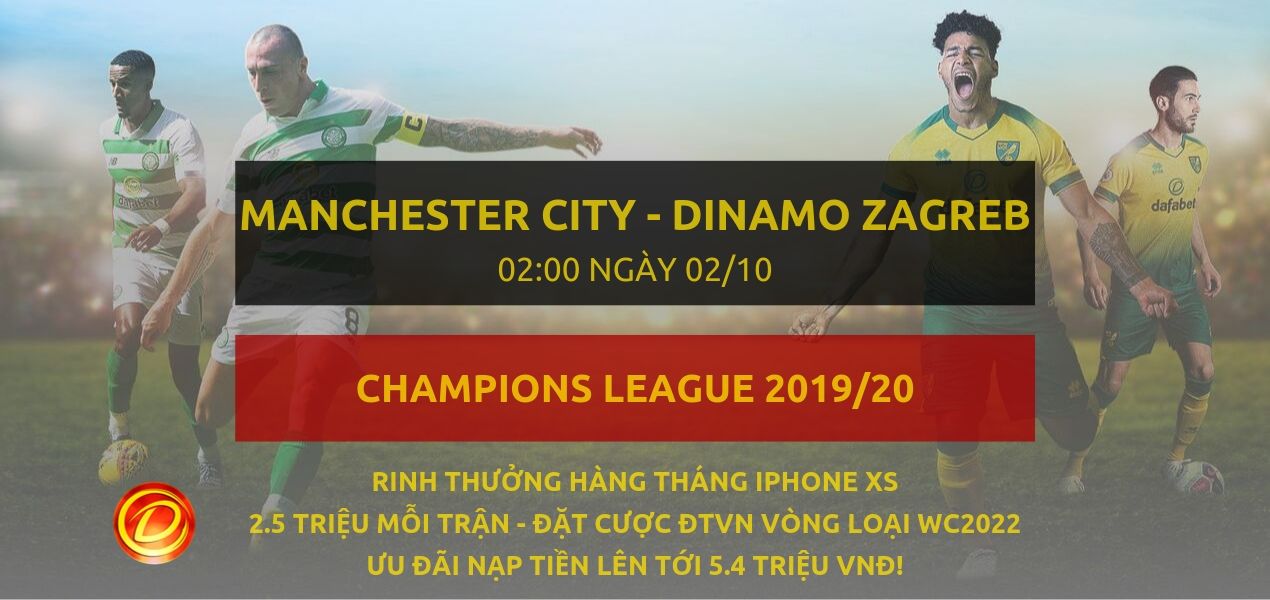 soi keo [Champions League] Manchester City vs GNK Dinamo Zagreb