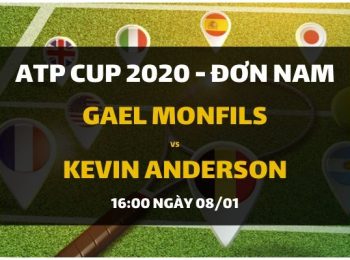 Gael Monfils – Kevin Anderson (16h00 ngày 08/01)