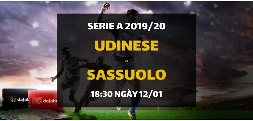 Udinese Calcio - Sassuolo Calcio - keo bong da dafabet - serie a 2019-2020
