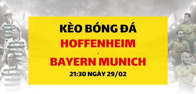 Soi kèo: Hoffenheim - Bayern Munich (21h30 ngày 29/02)